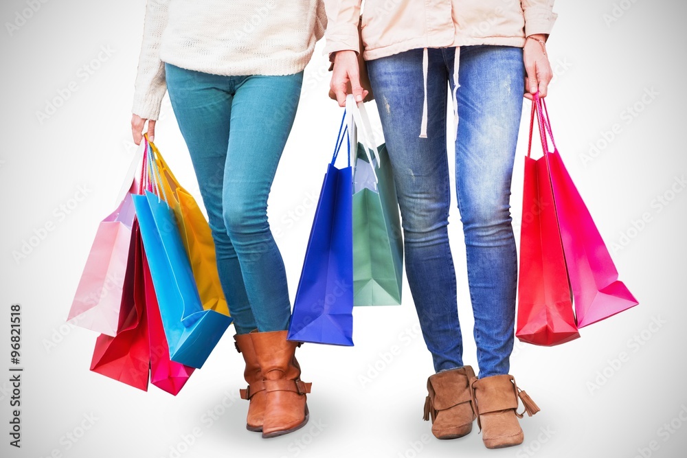 Women holding shopping bags 