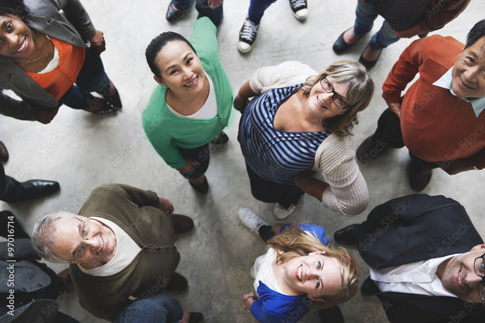 Group of People Team Diversity Smiling Concept