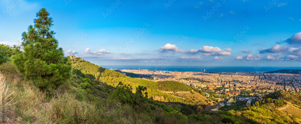 Panoramic view of Barcelona