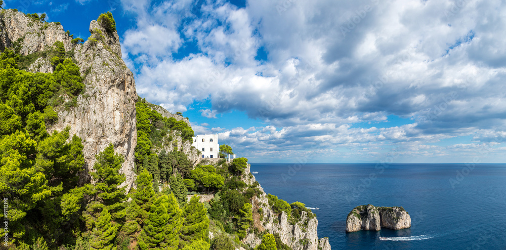 Capri island  in Italy