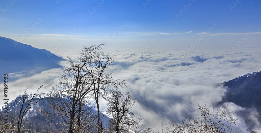 View from Mount Tufandag.Gabala.Azerbaijan