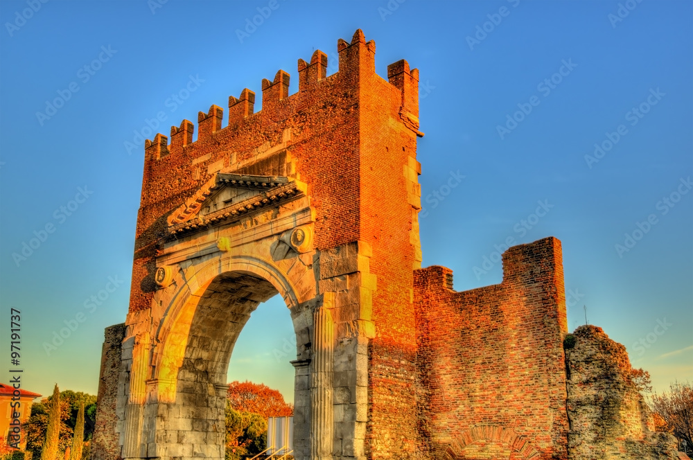 The Arch of Augustus at Rimini - Italy