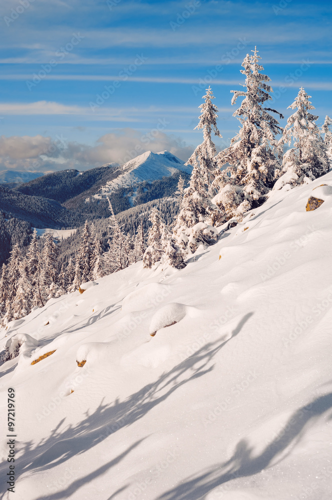 Winter mountains