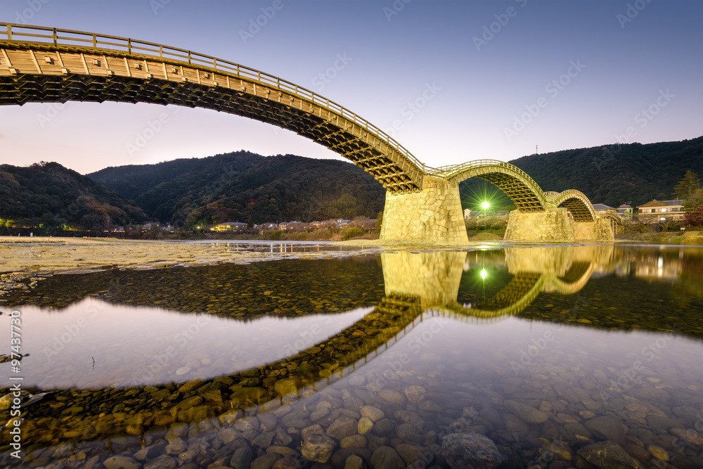 Kintai Bridge, Iwakuni, Hiroshima, Japan.