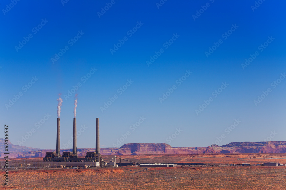 Navajo power plant near the Page