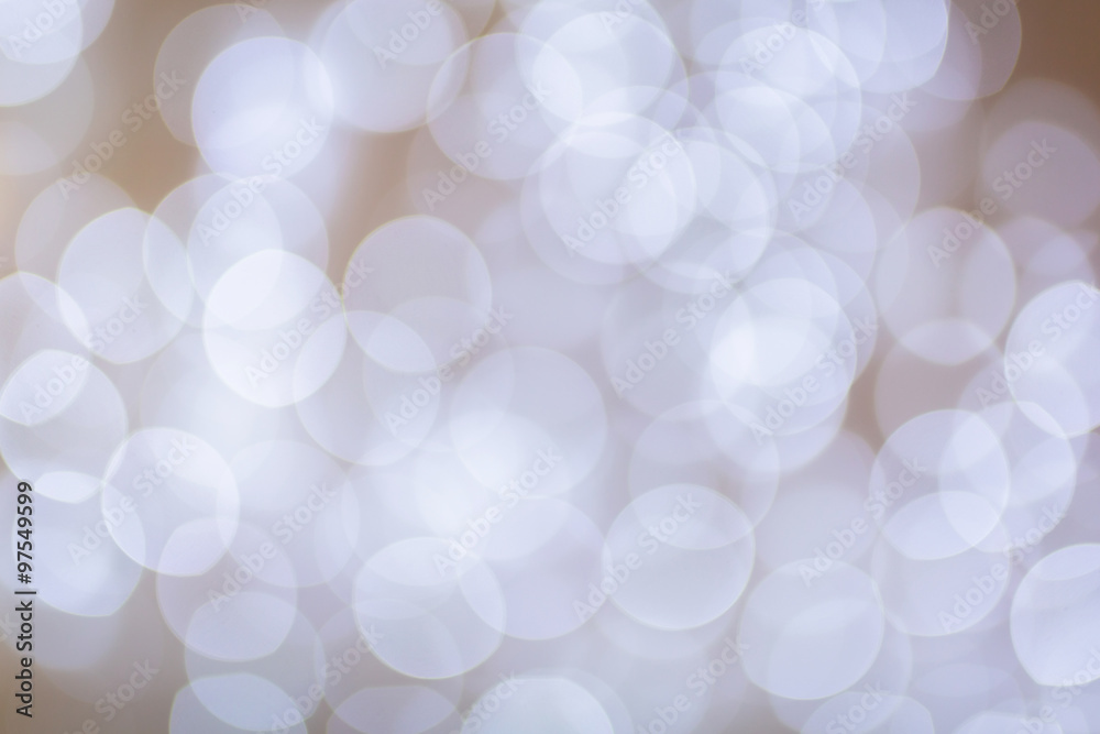 Circular bokeh background of Christmas lights