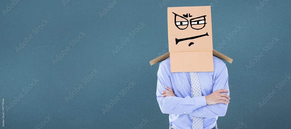 Composite image of anonymous businessman