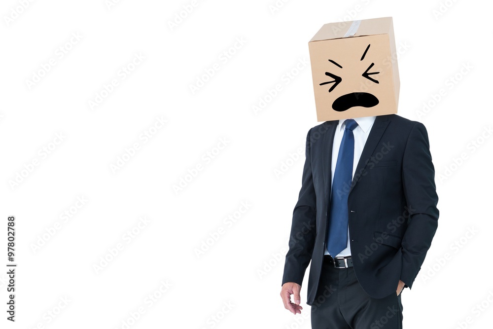 Composite image of anonymous businessman