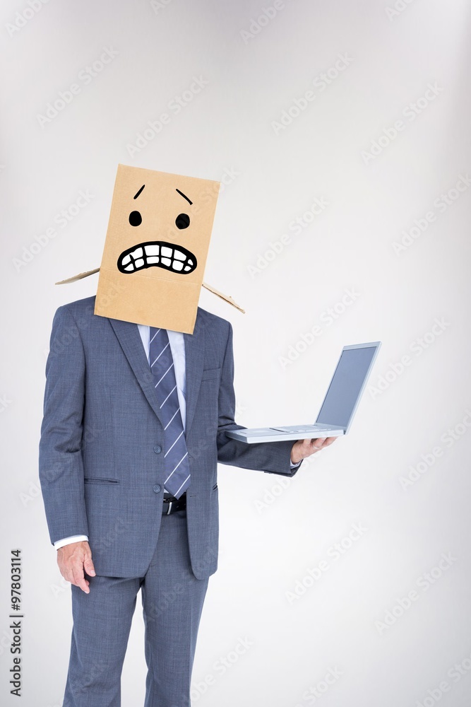 Composite image of anonymous businessman