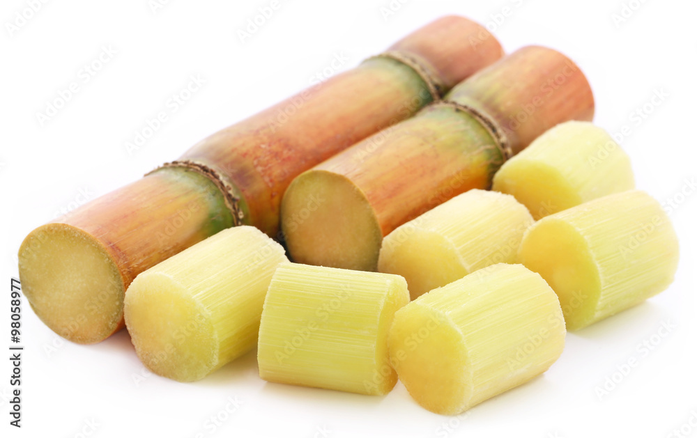 Pieces of sugarcane