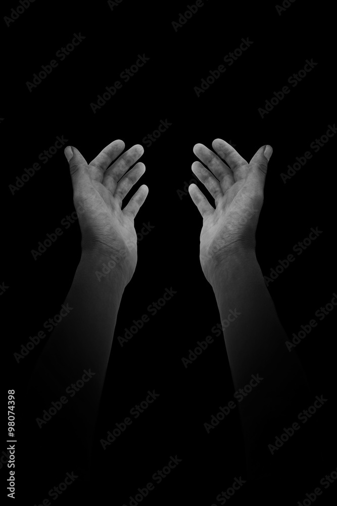 Composite image of hands