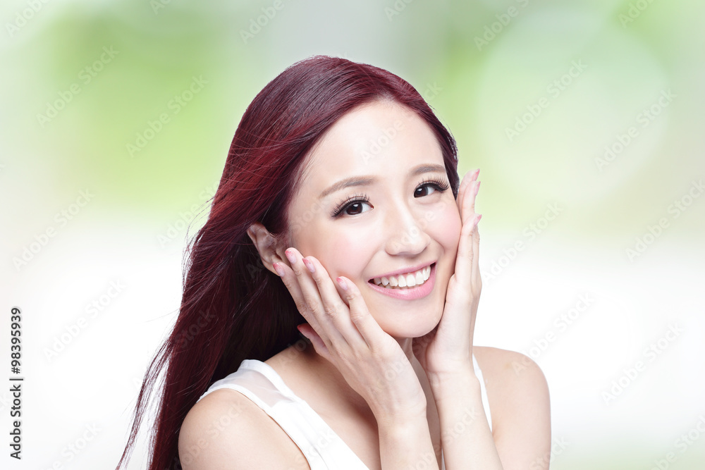 Beauty woman with charming smile