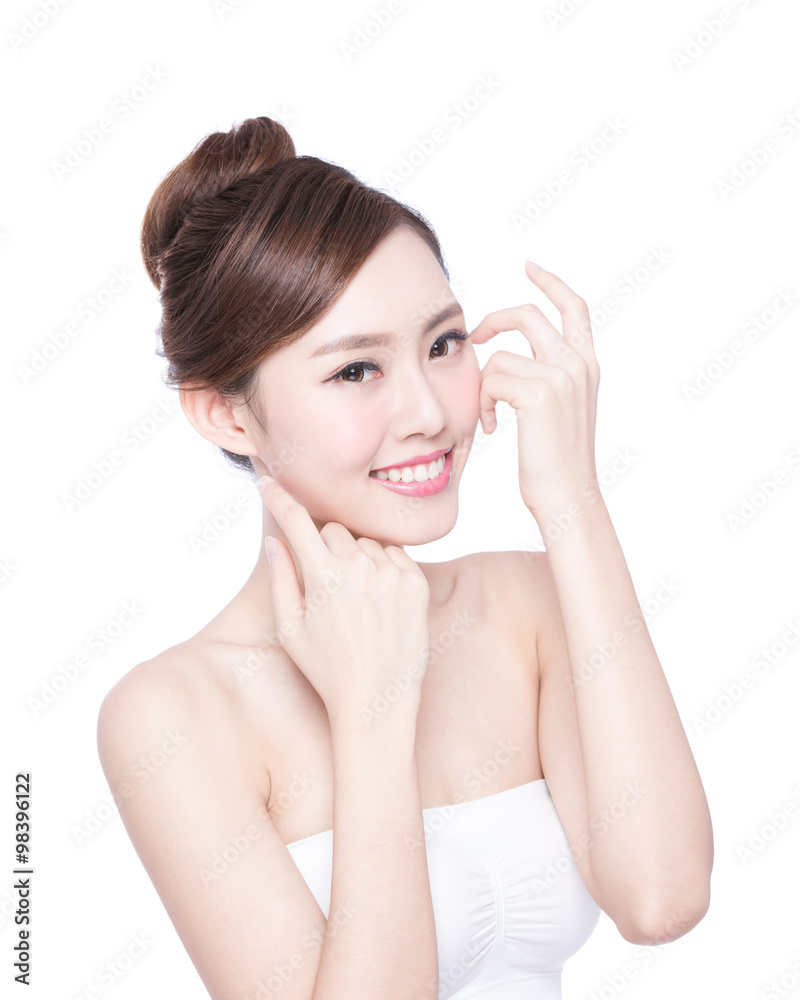 beautiful Skin care woman Face