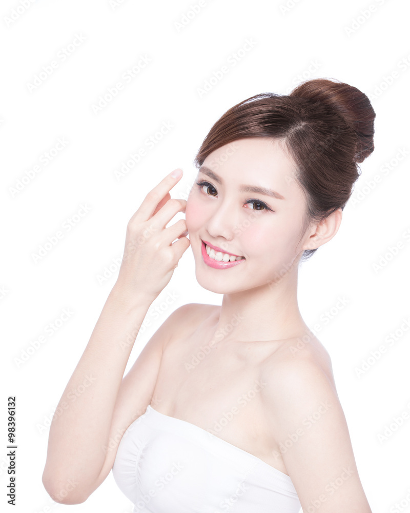 beautiful Skin care woman Face