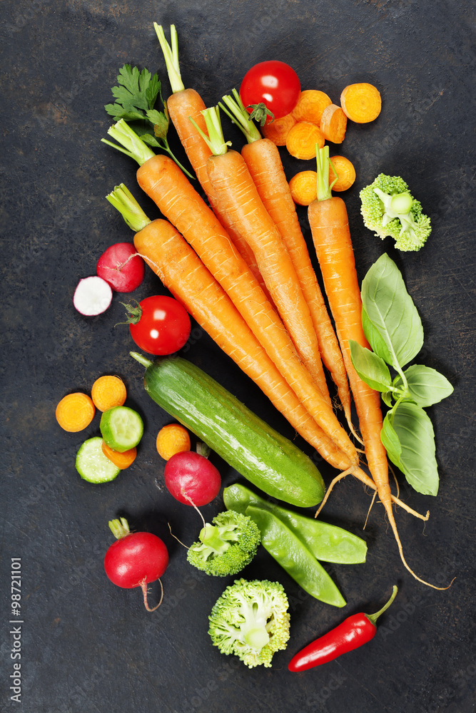 Fresh organic vegetables