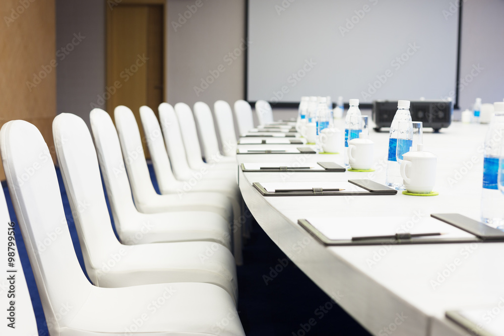 interior of modern meeting room