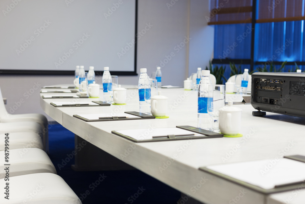 interior of modern meeting room