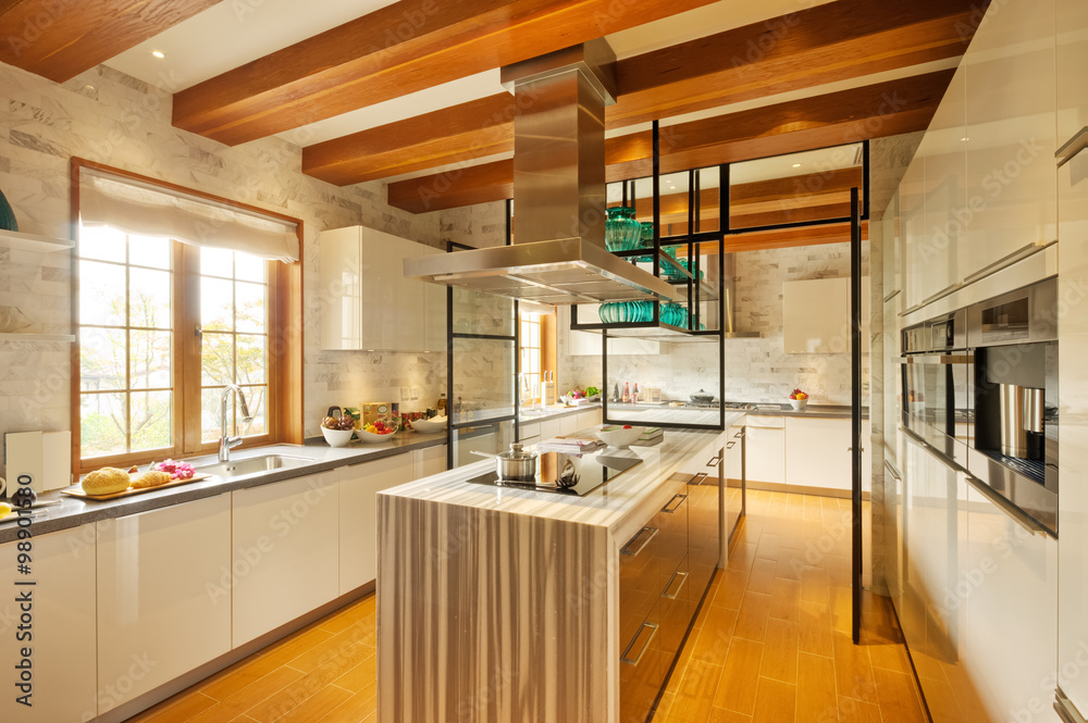 interior of modern kitchen