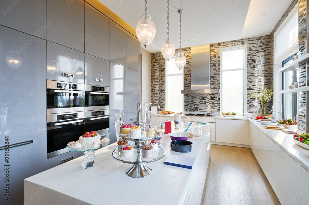 interior of modern kitchen