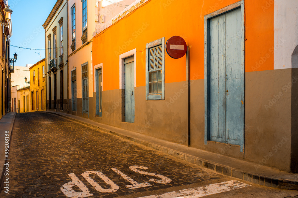 Street view in Santa Maria de Guia town