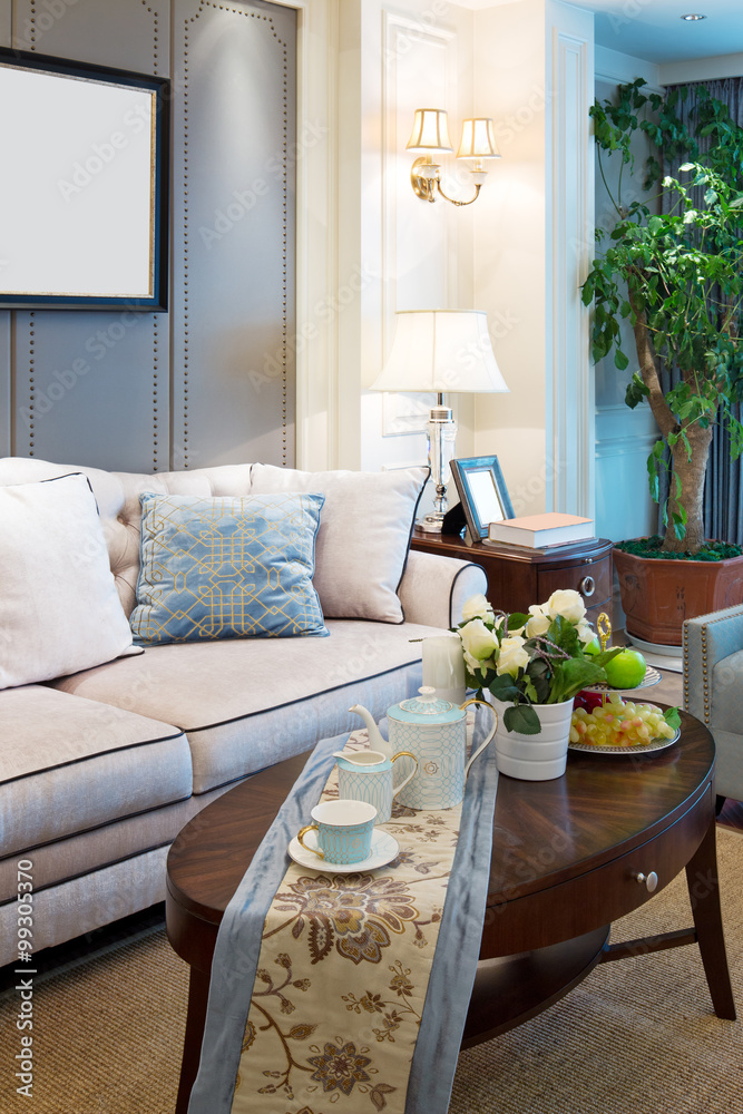 interior of luxury living room