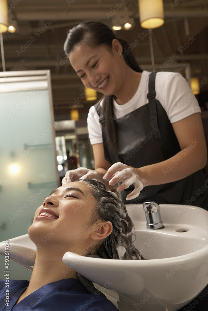 Woman At The Hairdresser