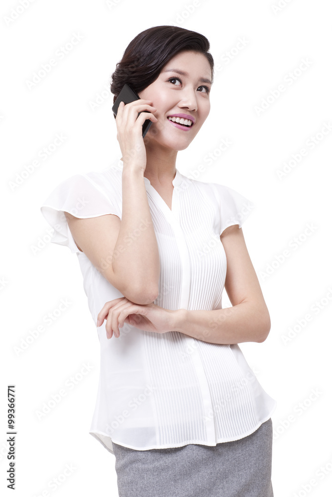 Businesswoman talking on the phone