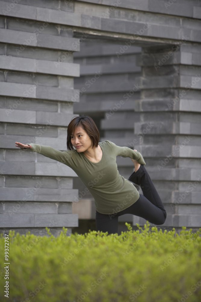 Young Woman Stretching