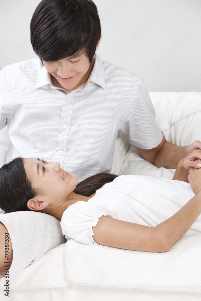 Young Couple Relaxing at Home