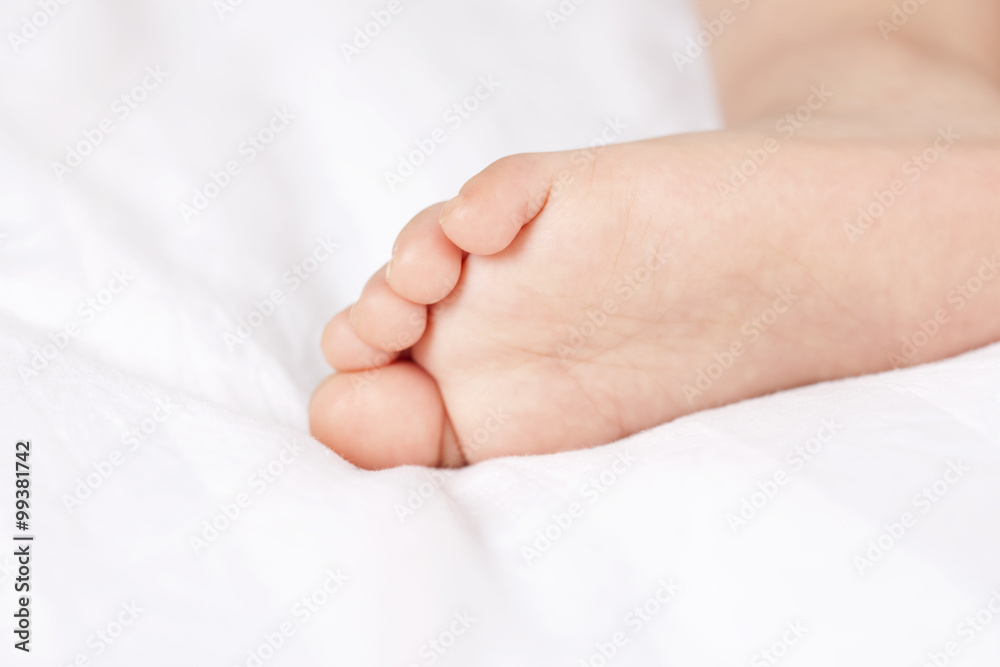 Close up of babys foot