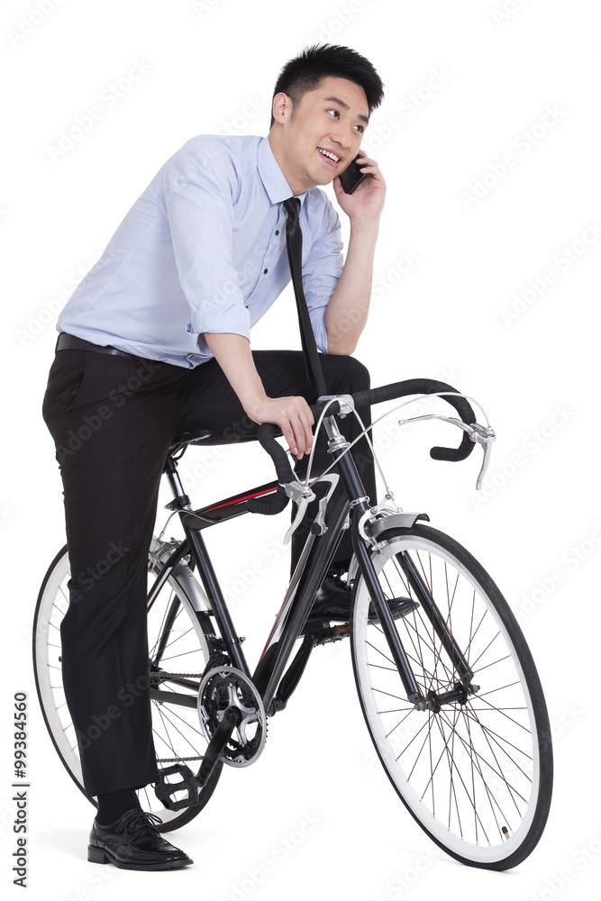 Young businessman on the phone