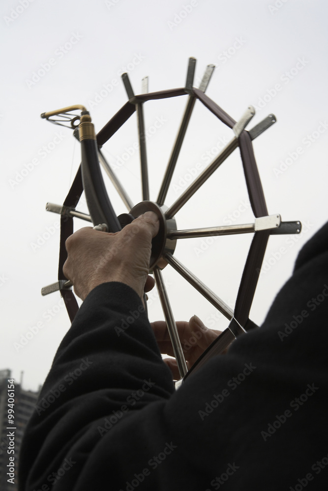 Close Up Of A Kite Wheel