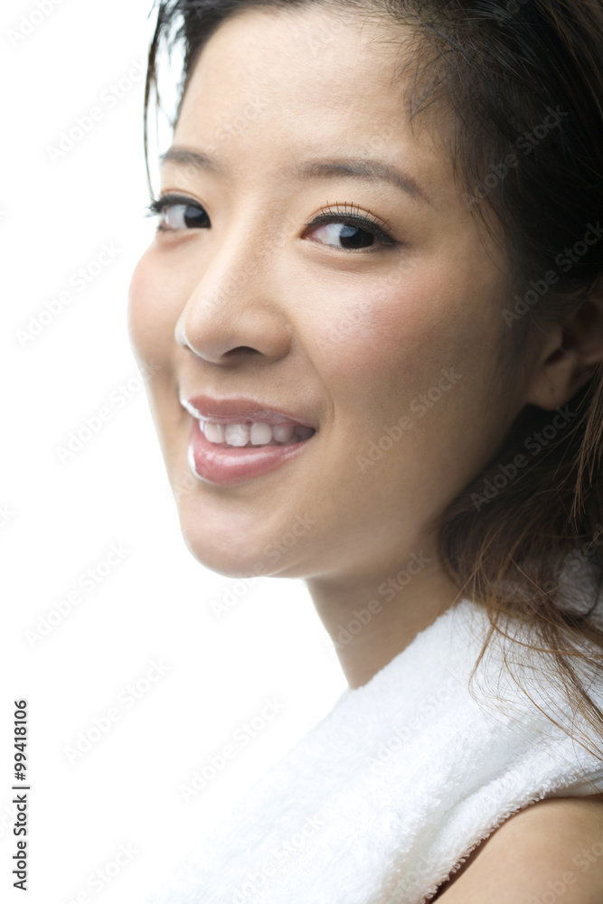 Young woman smiling