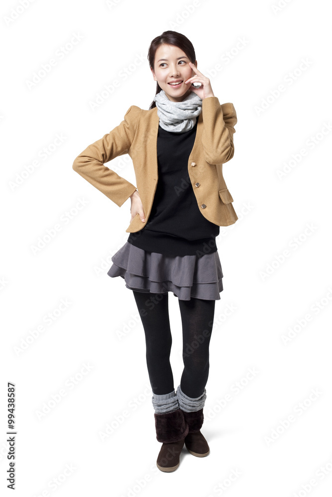 Portrait of stylish young woman