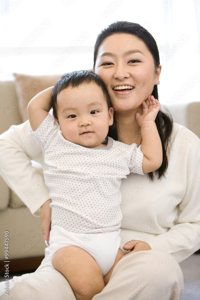 Woman with infant