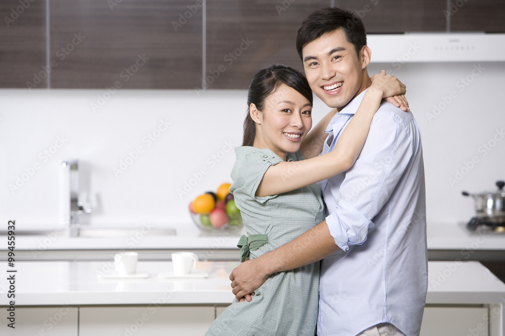 Portrait of a couple in the kitchen