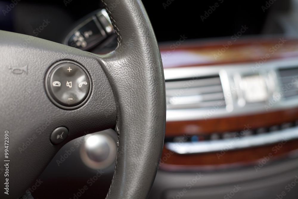 Steering wheel of car