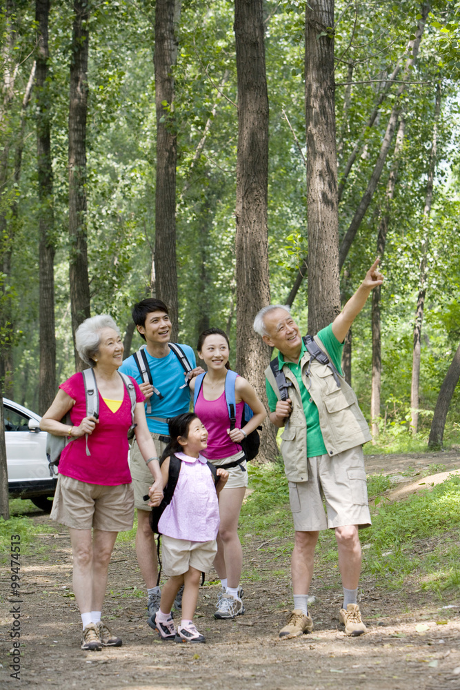 Family in the great outdoors