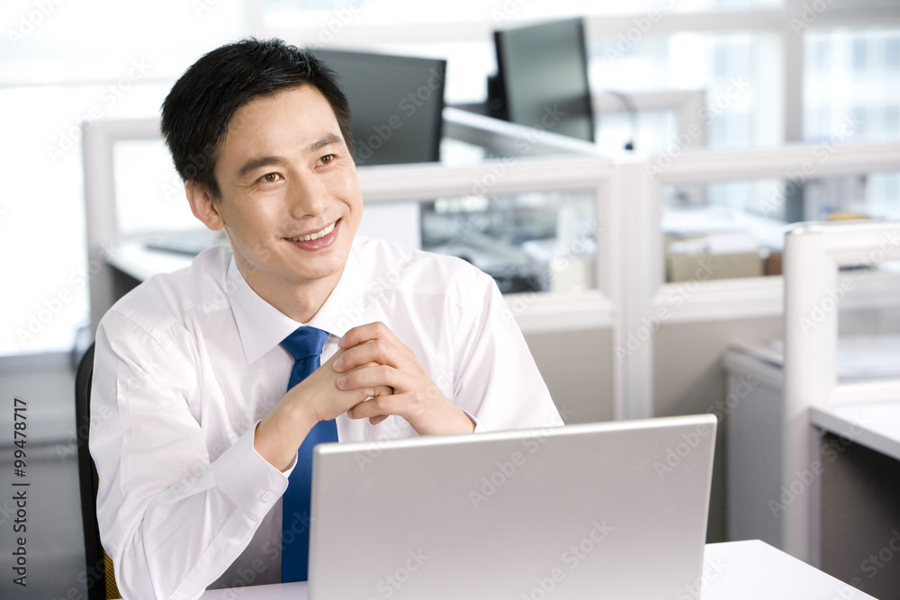 Office worker at his desk