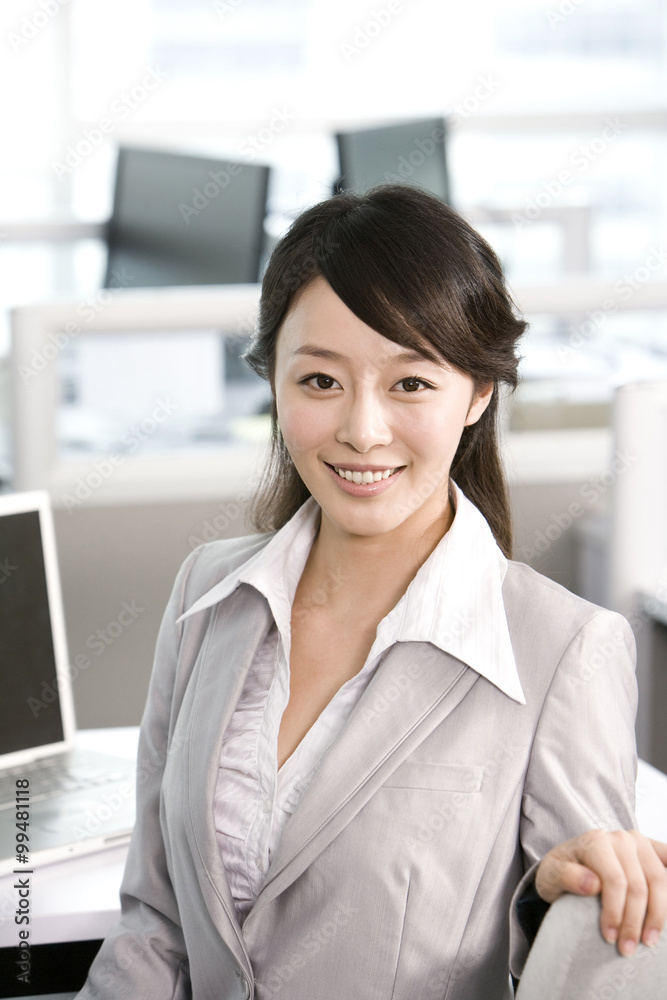 Office worker at her desk