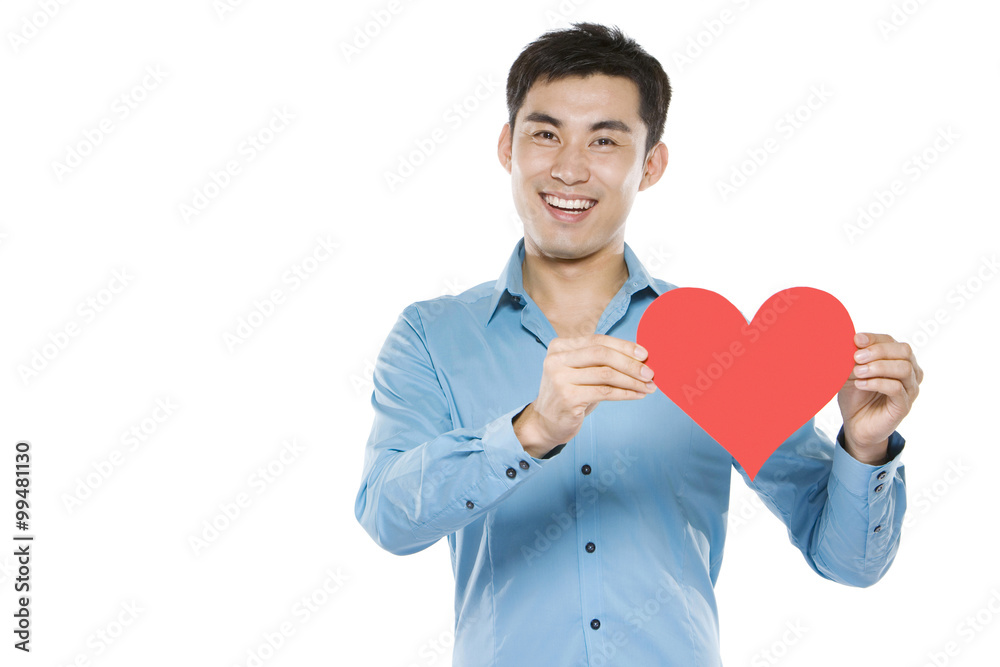 Man With Cut Out Heart