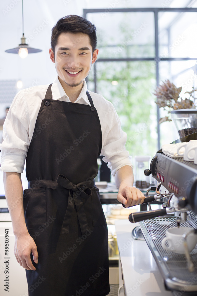 Portrait of barista