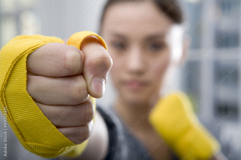 Close-Up of a Womans Fist