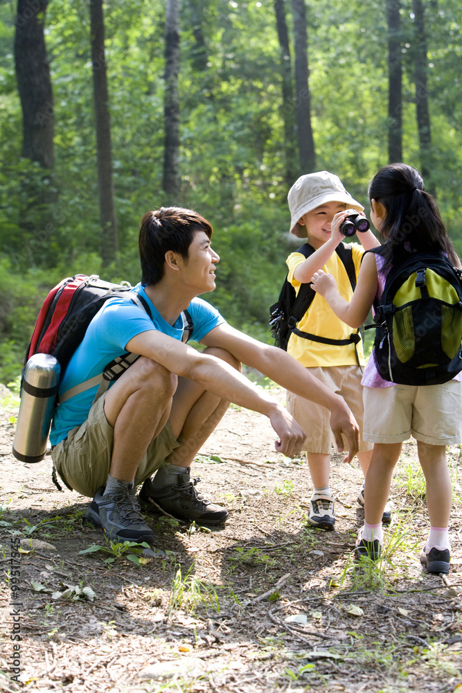 Family in the great outdoors