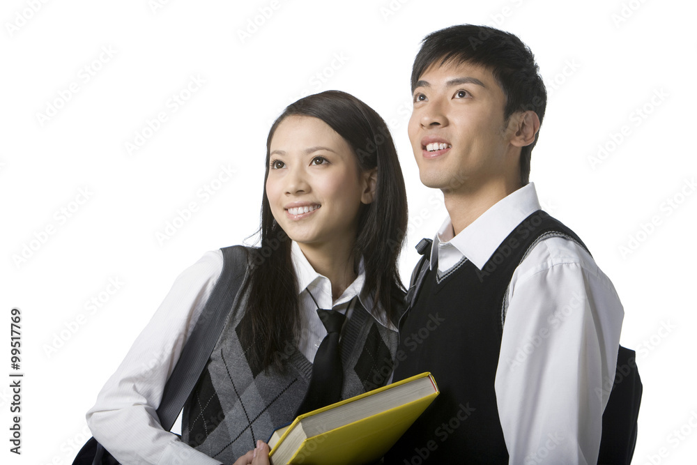 Students with bookbags