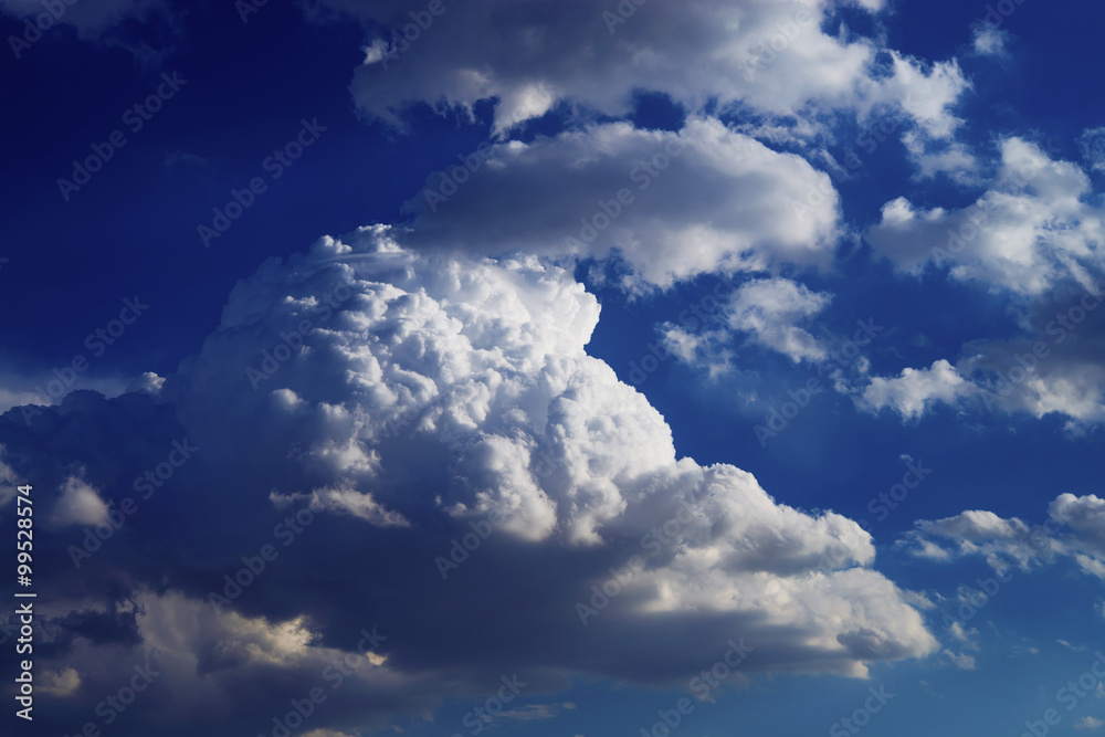 Blue sky and white clouds