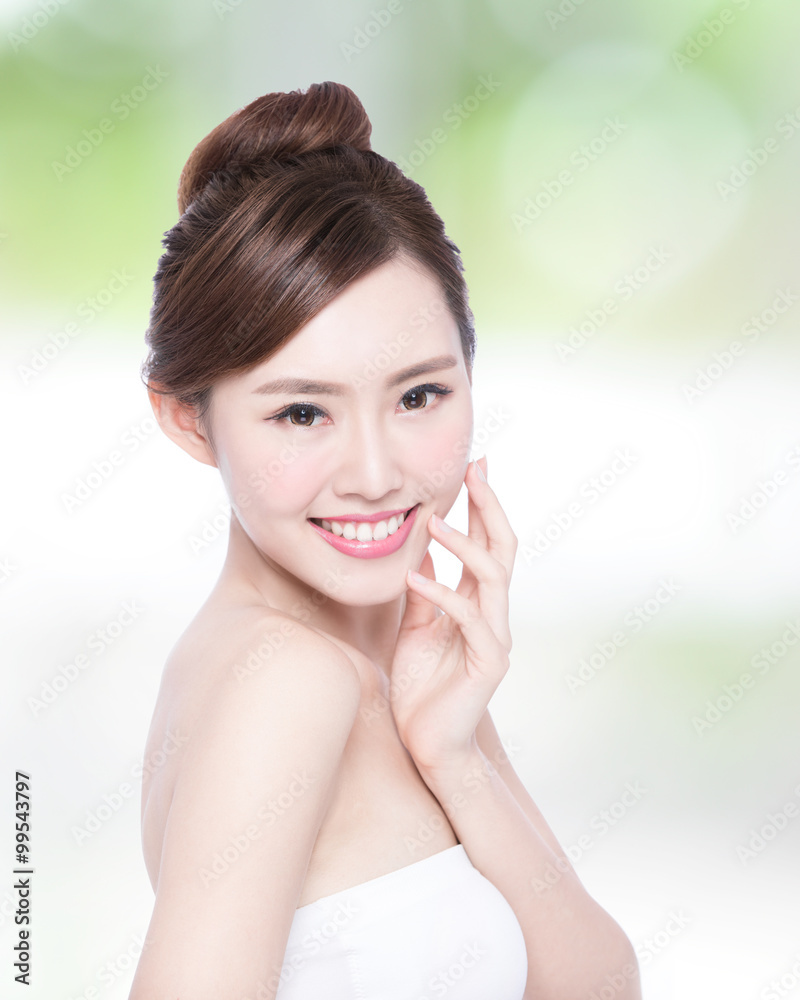 beautiful Skin care woman Face