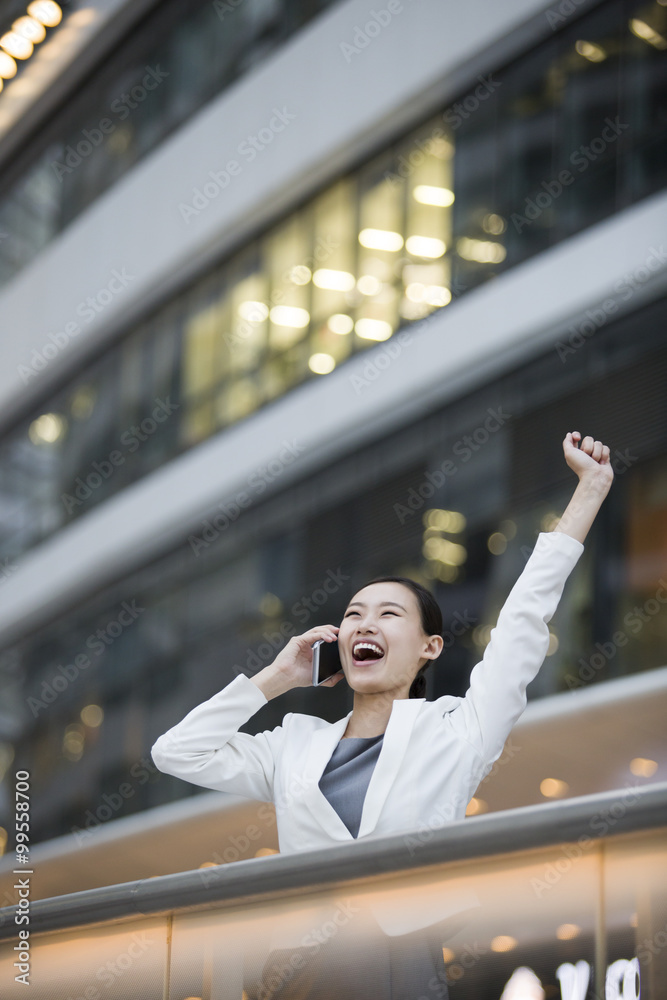 女商人在打电话