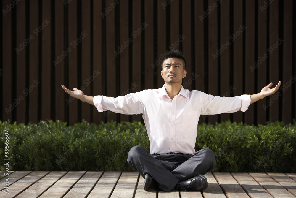 Man Practicing Yoga