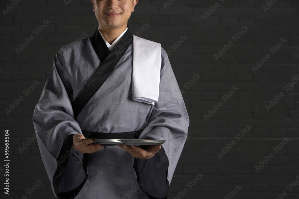 Traditional Chinese waiter